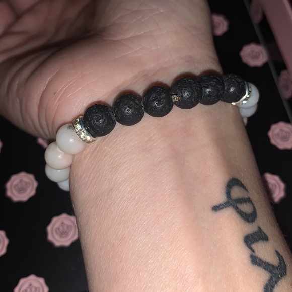 🪬2/$20🪬 AAA Grade Nat 8mm Pink Opal & Lava Stone Stretch Aromatherapy Bracelet - Picture 12 of 12